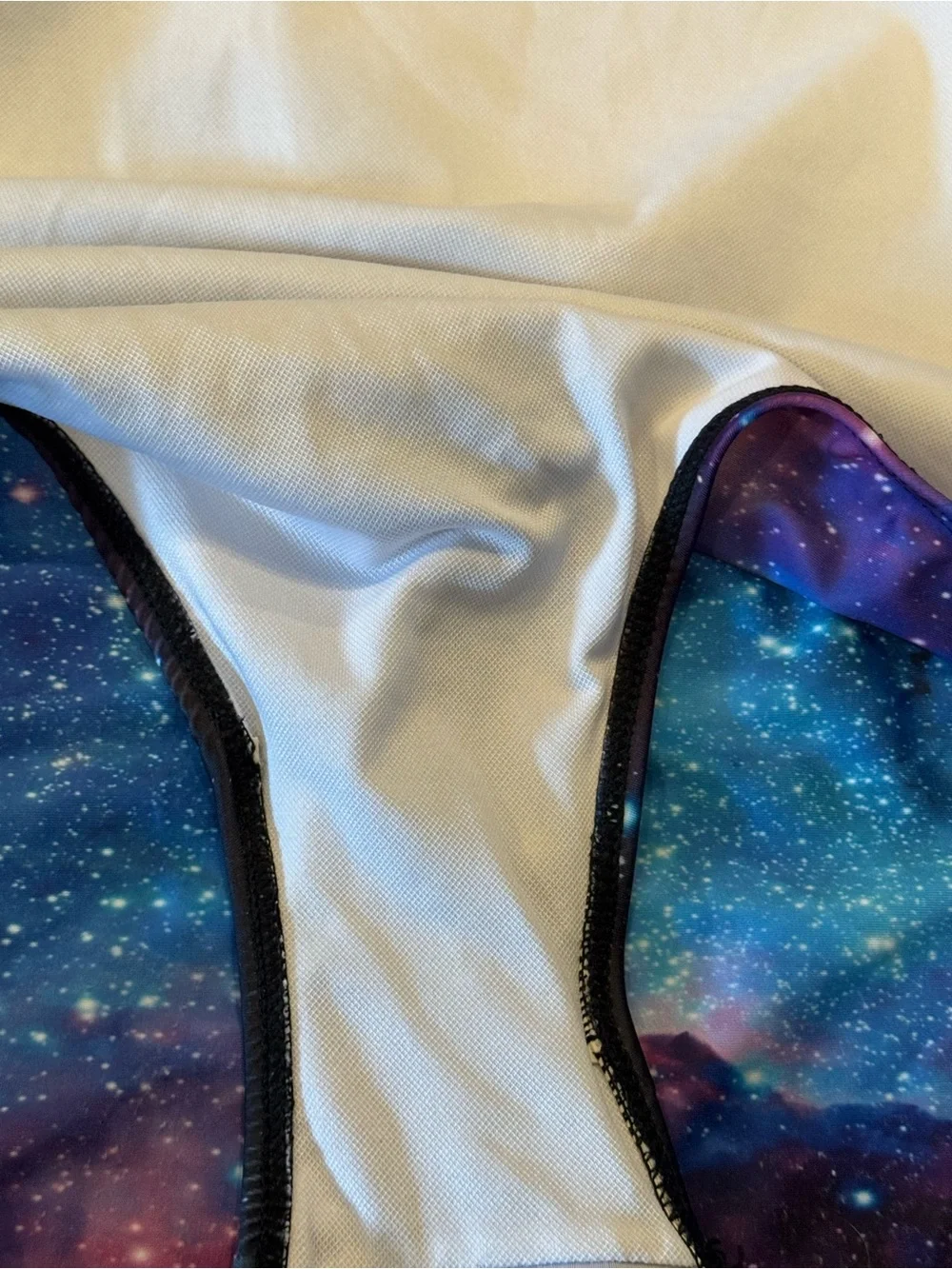 Girls' 10 - 12 Galaxy Print One-Piece Swimsuit - Blue/Purple